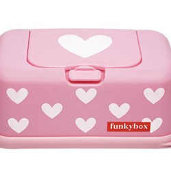 Funkybox Wipe Dispenser pink hearts